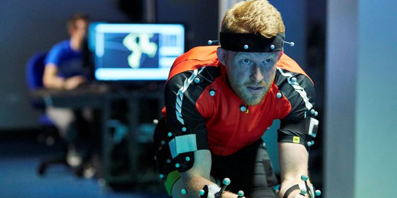 A man using exercise training equipment at the University of Leeds