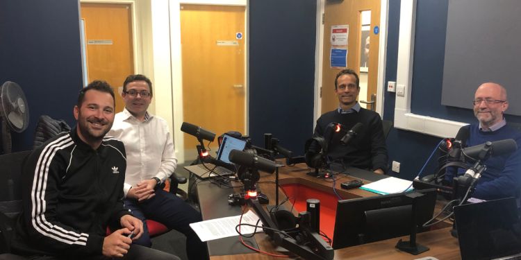 Recording how to fix cancer podcast